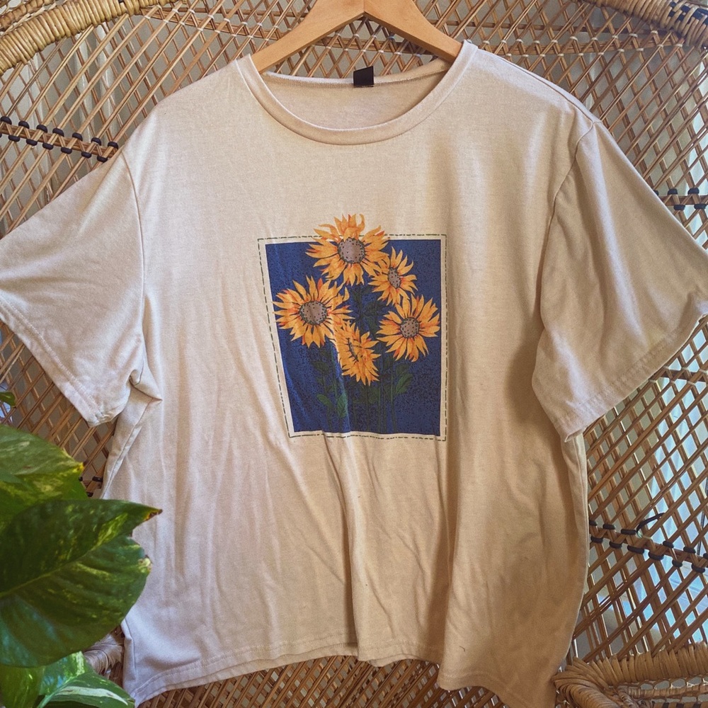 SHEIN sunflower tee